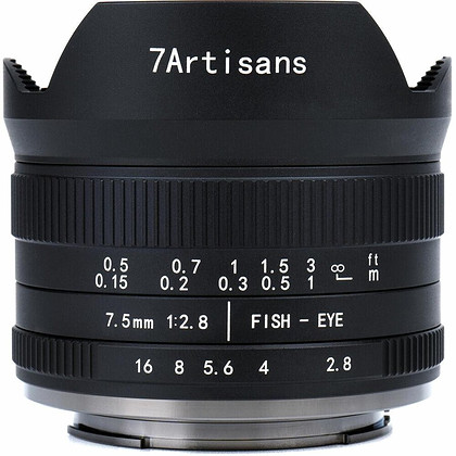 Obiektyw 7Artisans 7,5mm f/2,8 FishEye wersja II - mocowanie Nikon Z - APS-C